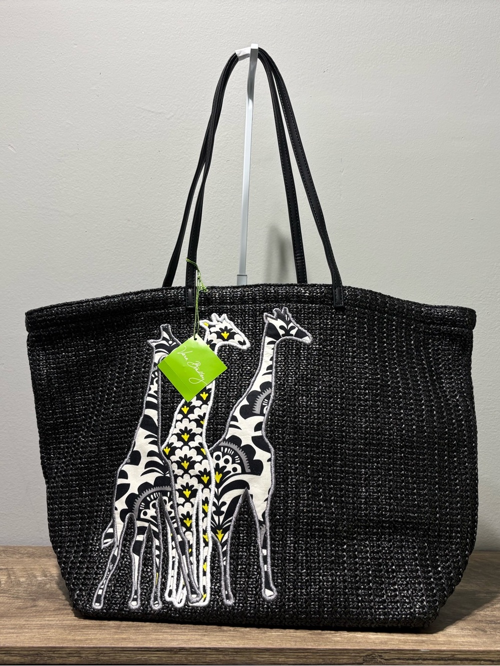Vera Bradley Fanfare Large Straw Tote - Picture 2 of 12